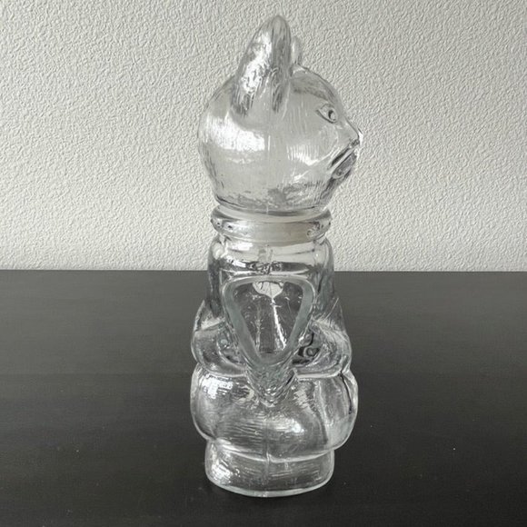 Vintage WMF Clear Pressed Glass Cat Shaped Pitcher Creamer - Picture 6 of 10